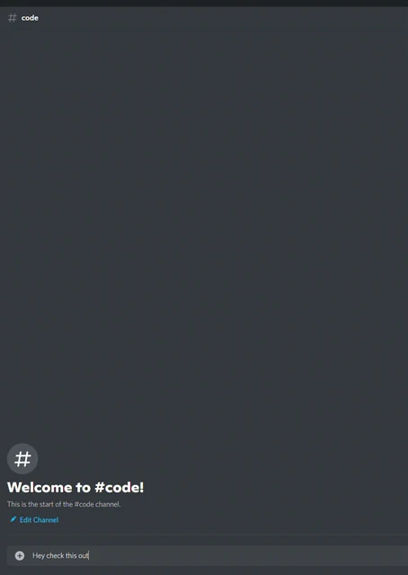 GitHubCodeBot displaying a GitHub code snippet in Discord